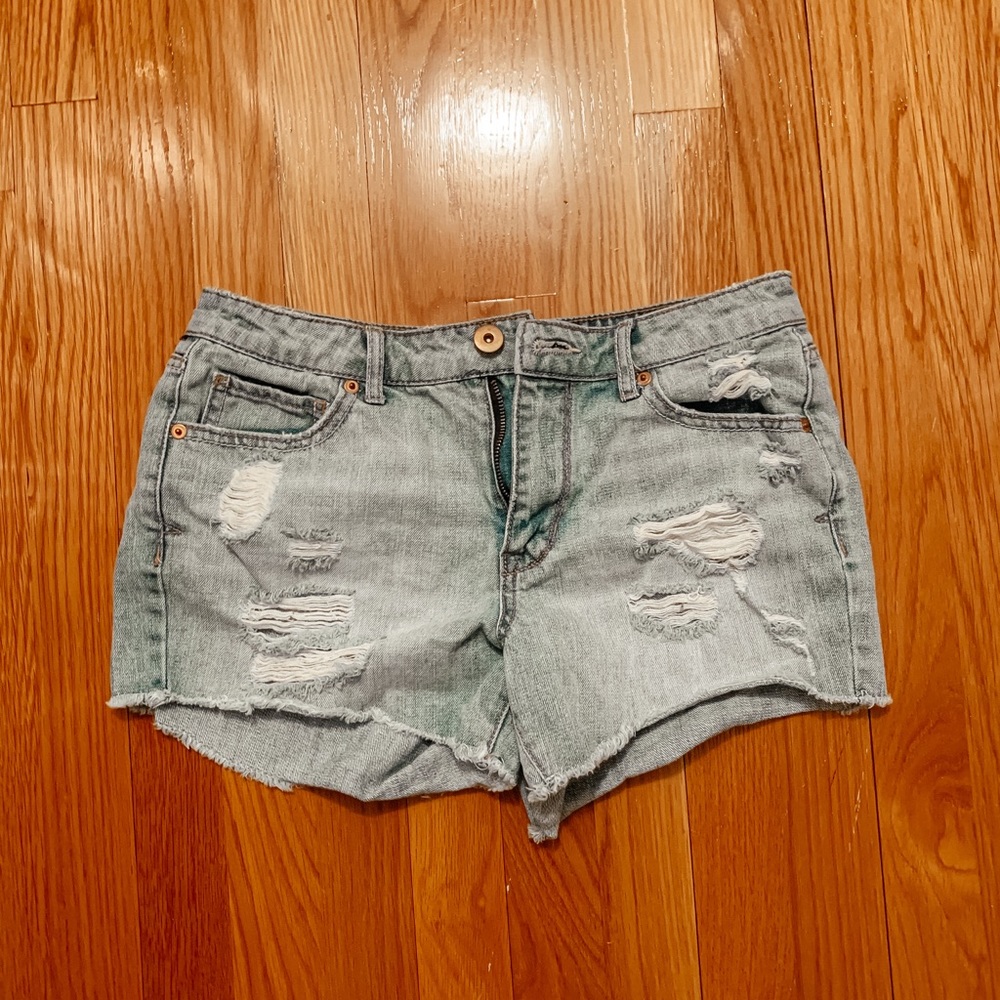 Bethany Mota denim high rise shorts